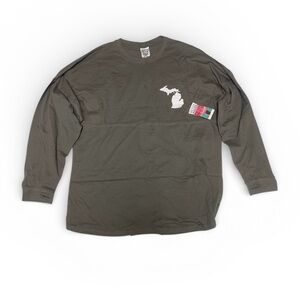 women's long-sleeve Michigan State Spartans shirt-Dark Green